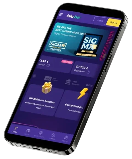 LalaBet app op telefoon